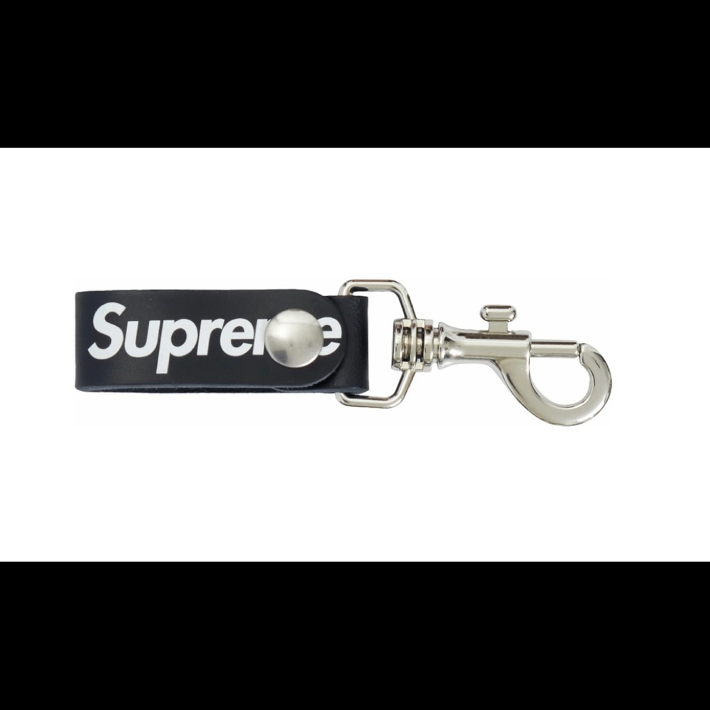 Supreme leather key loop